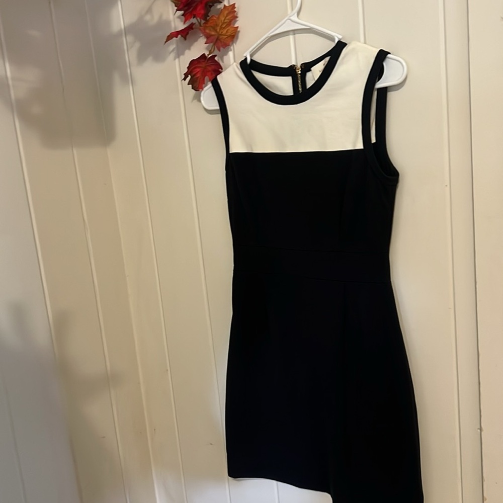 🔥🔥Kate spade Elegant Black and White Sleeveless Dress 2 - Picture 4 of 4